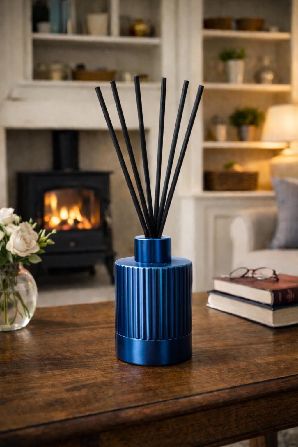 Room Diffusers Uk Reed Diffuser: Modern Ribbed Aroma Diffuser | Minimalist Home Fragrance ...