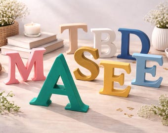 Personalized 3D Letters: Custom Initial Name Decor for Home Decor, Events & Business | Housewarming Gift | Suitable for Wedding, Birthdays