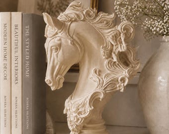 Mystical Horse Figurine | Elegant Home Decor | Fantasy Shelf Decor | Greek Legends Inspired | Housewarming Gift