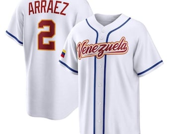Camiseta de Luis Arraez de Venezuela, blanca, edición limitada, talla para hombre/niño, camiseta personalizada.