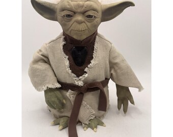 Star Wars Yoda Talking Figure Interactive by Tiger Electronics Year 2000 8" Tall