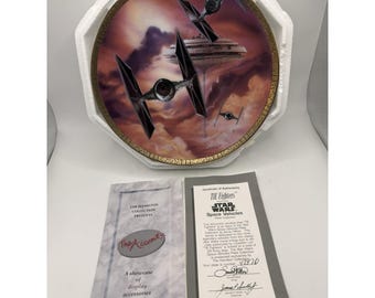 The Hamilton Collection Star Wars TIE Fighters Space Vehicles Plate Collection