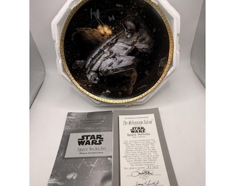 Star Wars Red Five X-Wing Fighter Hamilton Collection Plate with COA 1995