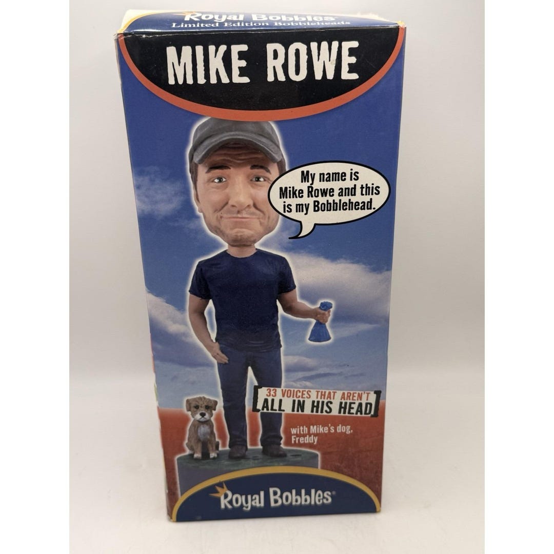 Talking Bobble Mike Rowe Talking Bobble Head Royal Bobbles Limited Edition 2014 Figure ...