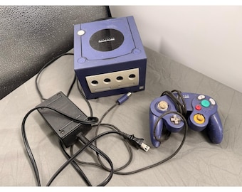 Nintendo GameCube DOL-001 Indigo Purple Console Only Tested Read Description