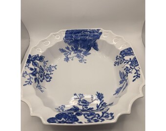10" Round Vegetable Bowl Tatnall Street Bluebell (Blue) by Paula Deen Retired