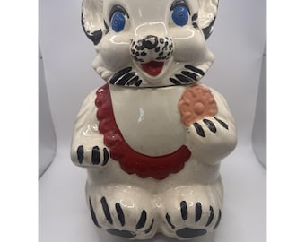 Vintage Royal Ware Bear Cookie Jar USA 1940s or 1950s Original Unrestored 11"
