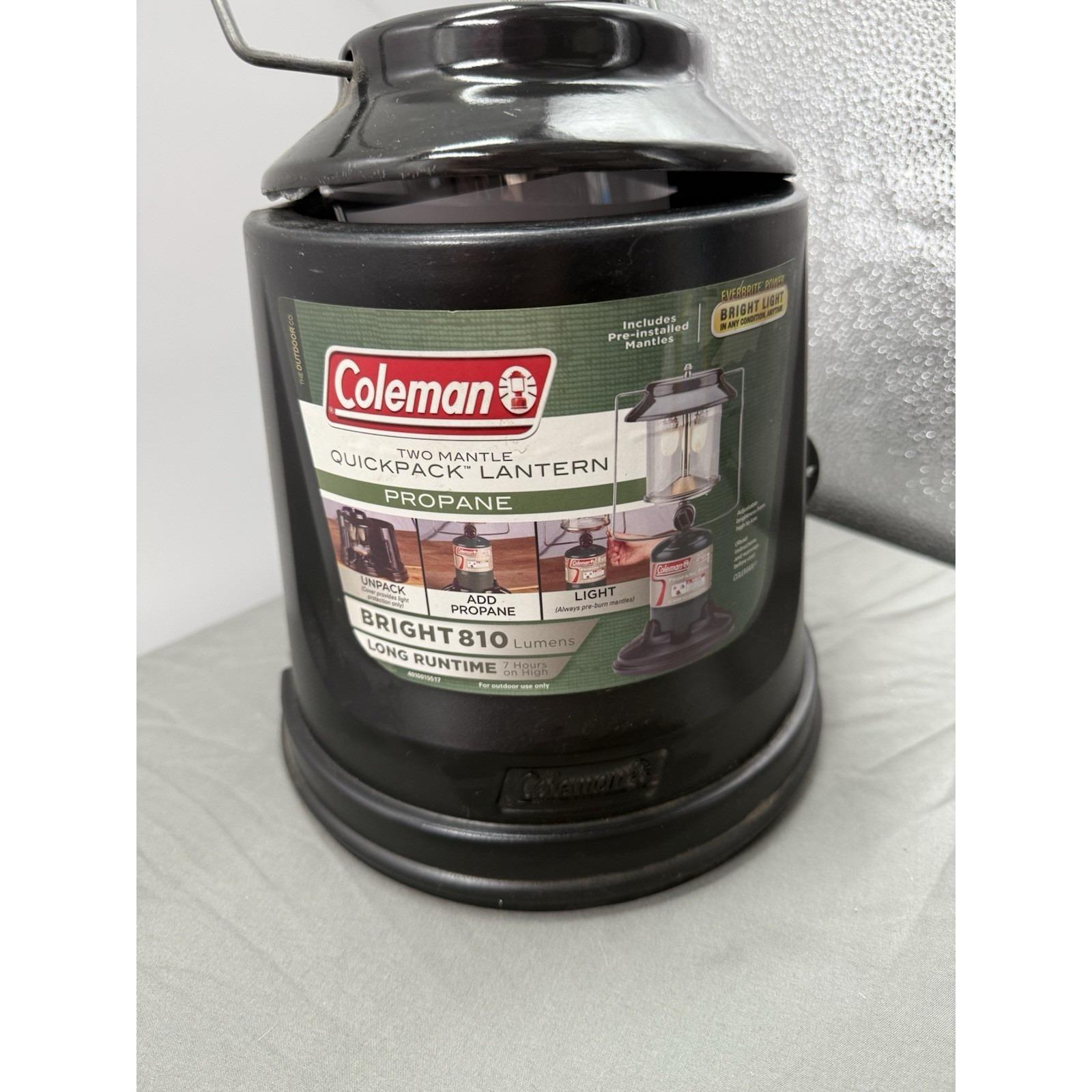 Coleman Two-Mantle InstaStart QuickPack Lantern – 810 Lumen Propane Lantern With Adjustable Dimmer & PerfectFlow System