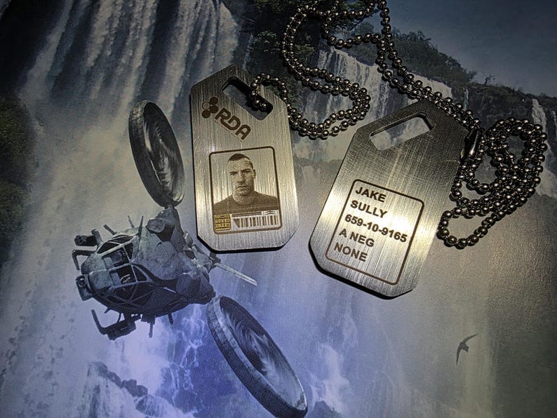 Jake Sully Rda Avatar - Fire & Ash, Jake Sully Dogtag Replica With Ball Chain - Etsy