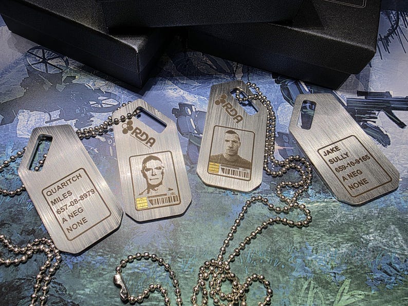 Avatar - Fire & Ash, Jake Sully Dogtag Replica With Ball Chain - Etsy