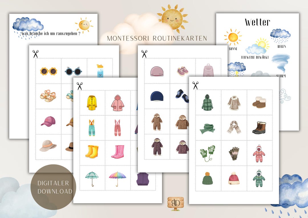 Outside Routine Card Routine Cards: What Do I Need to Go Outside? | Montessori | Morning ...