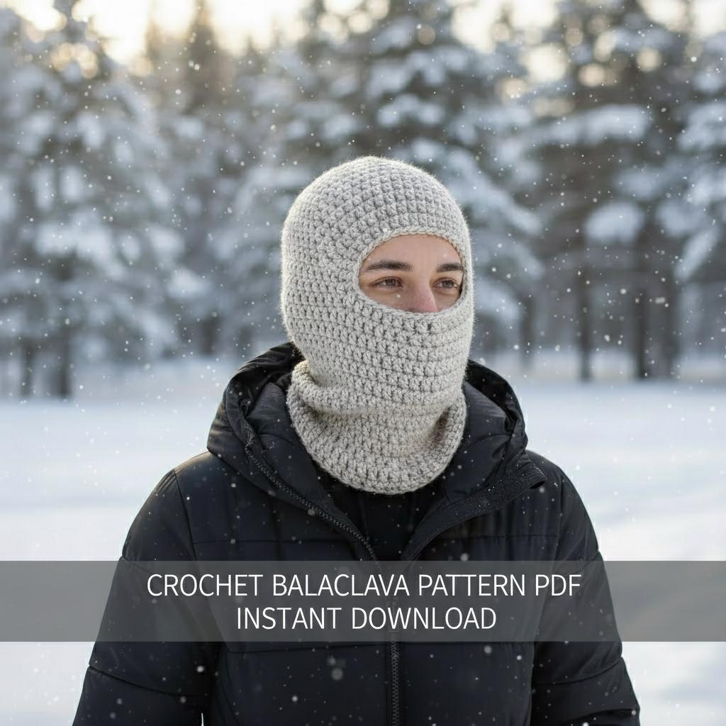 30 Ski Mask Crochet Patterns for Winter Warmth, Costume Play, and Statement Style 32 Beginner Balaclava and Ski Mask Crochet Pattern