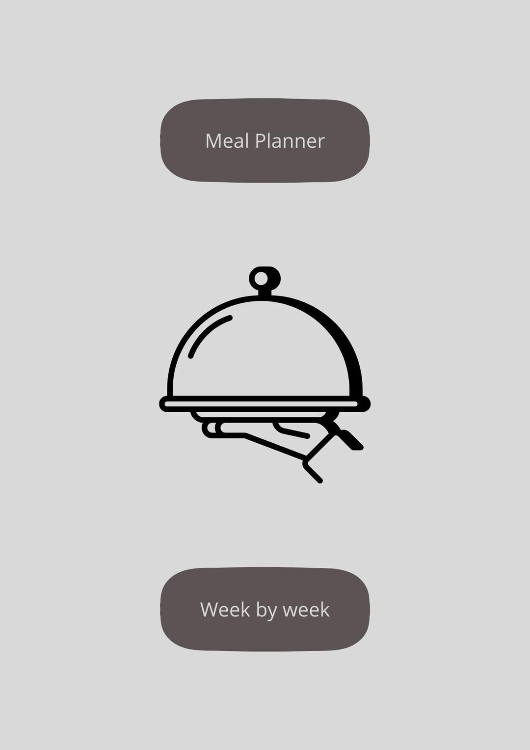 Weekly Meal Planner Printable | Minimalist Kitchen Inventory (PDF ...