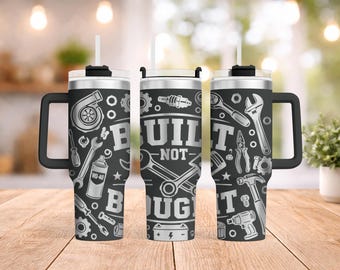 Mechanic Tumbler Laser Wrap SVG | Dad Mechanic Tumbler Engrave File | 40 oz Laser Tumbler Wrap Seamless Laser Wrap Design | 40oz Wrap