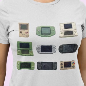 Handheld Console Tee | Retro Gamer Shirt, Cozy Gaming Apparel, Nostalgic Geek Gift