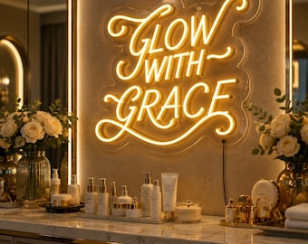 Luxury Spa Neon Sign | Custom LED Neon Wall Decor | Relaxation Room Sign | Beauty Salon & Wellness Decor