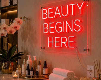Custom Spa Neon Sign, Spa LED Neon Light, Personalized Beauty Salon Sign, Massage Room Decor, Wellness Studio Wall Art, Salon Business Sign