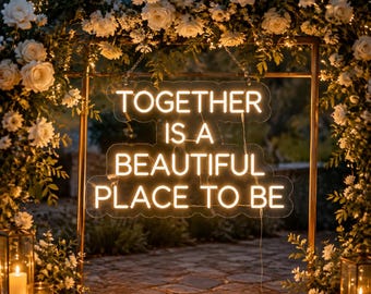 Wedding Neon Sign, Custom LED Neon Light, Personalized Wedding Sign, Reception Decor, Wedding Backdrop, Bridal Shower & Engagement Decor