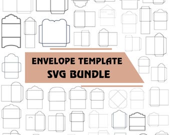 Envelope Template SVG Bundle: DIY Cut Files (Digital Download)