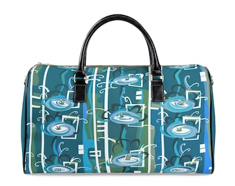 Bolso de viaje de piel sintética de alta calidad / Diseño/Color: Spritzer/Wave Blue / 2 tamaños