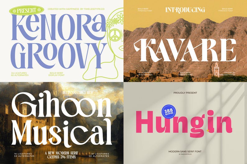 Mega Impact Font Bundle – 50 Elegant Fonts for Branding & Logos - Etsy