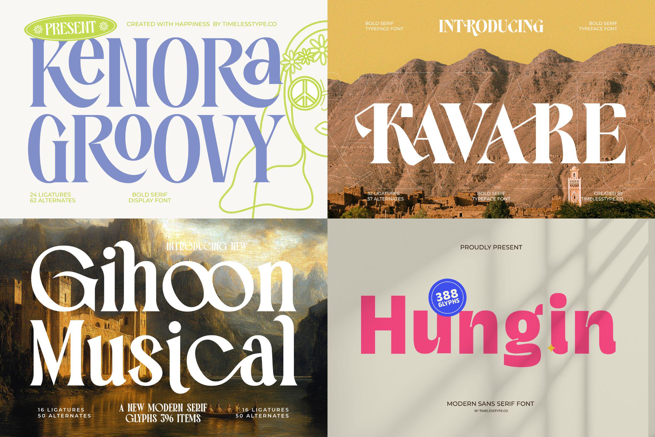 Mega Impact Font Bundle – 50 Elegant Fonts for Branding & Logos - Etsy