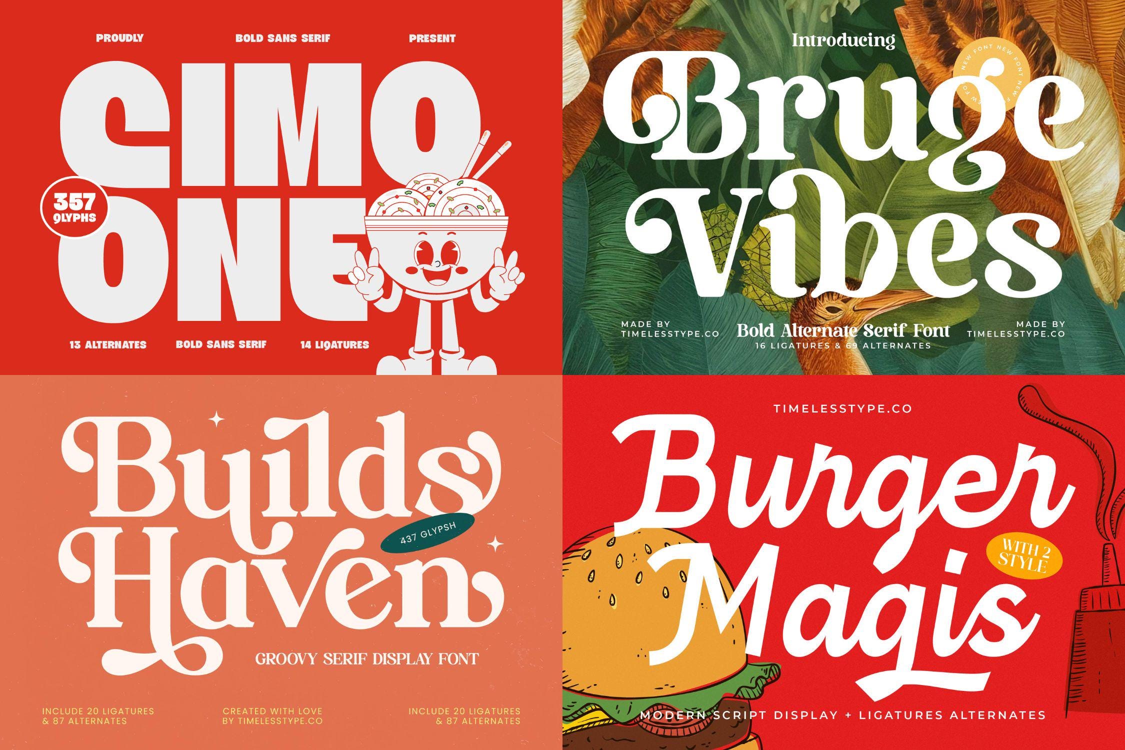 Mega Impact Font Bundle – 50 Elegant Fonts for Branding & Logos - Etsy