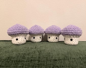 Crocheted Chonky Mushroom Plushie