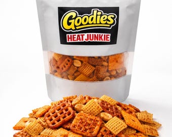 Mezcla picante Chex – Mezcla de snacks horneados de 454 g, picante intenso, lote pequeño / Heat Junkie de Goodies