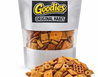 Mezcla Chex original – 454 g (16 oz) de mezcla de snacks gourmet horneados, sabrosos y con sabor a mantequilla, en lotes pequeños / Delicias