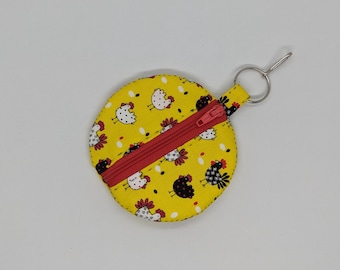 Pochette pour écouteurs de poulets de dessins animés