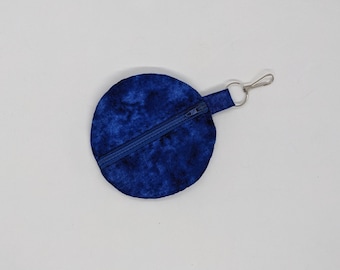 Etui pour écouteurs bleu chiné