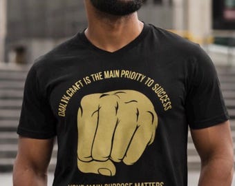 Tägliche Graft ist die Hauptpriorität für den Erfolg Motivations-T-Shirt | Herren Hustle Tee | Zweckgetriebenes Geschenk für ihn | Geschenk für Mann