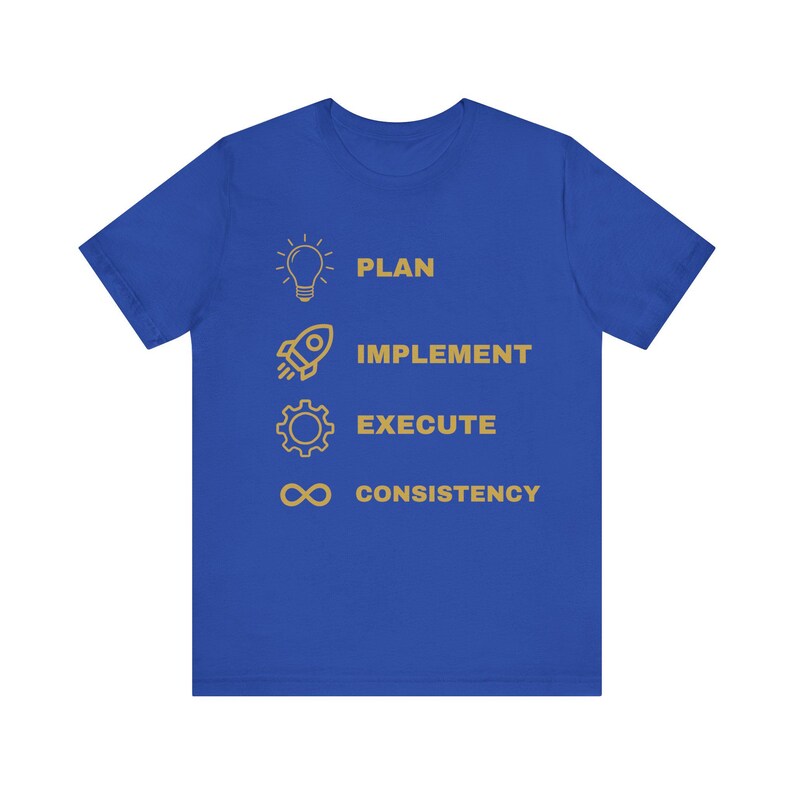 Planen, Umsetzen, Ausführen – Konstanz-T-Shirt | Motivierendes Produktivitäts-T-Shirt Bild 11