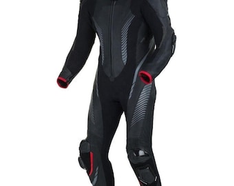 Men’s Motorcycle Racing Suit, Protective Biker Gear, Handmade Moto Riding Wear