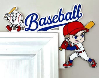 Impresión 3D de esquina de puerta de béisbol • Decoración deportiva infantil (archivos STL + 3MF)