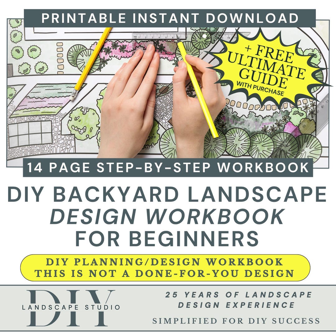 Design A Landscape Worksheet.pdf DIY Backyard Landscape Design Workbook for Beginners | Instant PDF ...