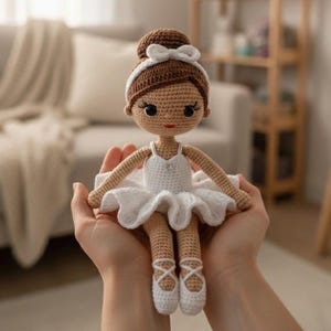 Crochet Ballerina Doll Pattern | Beginner Amigurumi PDF