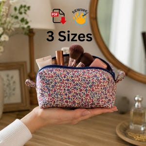 Boxy Pouch Sewing Pattern | Makeup Cosmetic Toiletry Bag Tutorial (PDF Download)