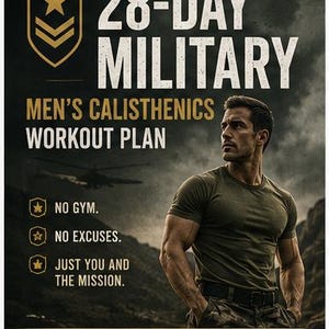 28-Day Military Calisthenics Workout Plan for Men (PDF)