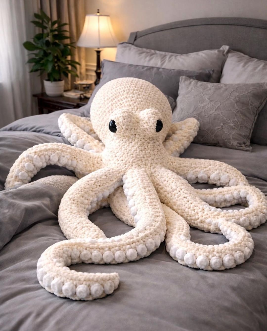 Giant Octopus Crochet Pattern PDF, Large Amigurumi Plush Octopus