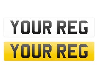 2D(PAIR) UK Legal & Show Number Plates Free Delivery MOT Approved