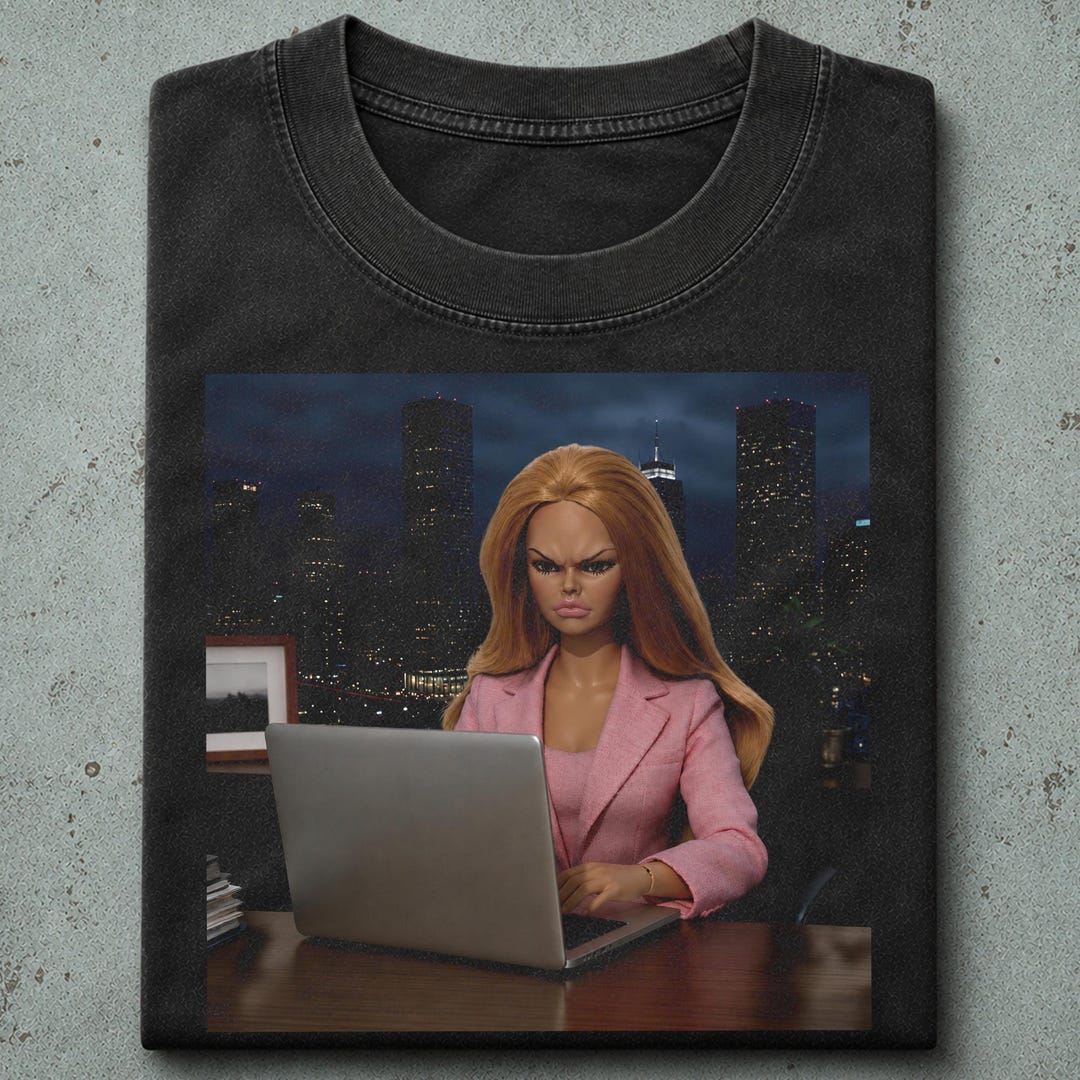 Funny Office Shirt, Grumpy Doll Work Tee, Sarcastic Corporate T-shirt ...