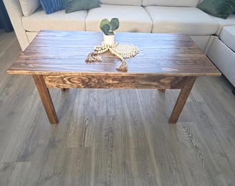 Coffee Table with Hidden Compartment for Gun Concealment with RFID Lock