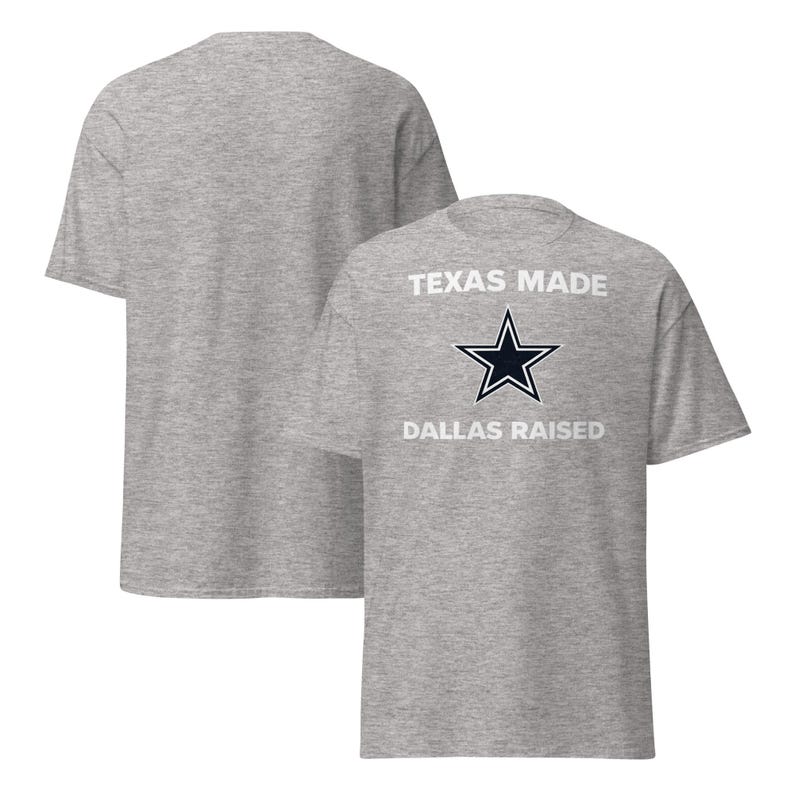 Texas Made Dallas Raised T-Shirt from CobornCustoms Etsy listing