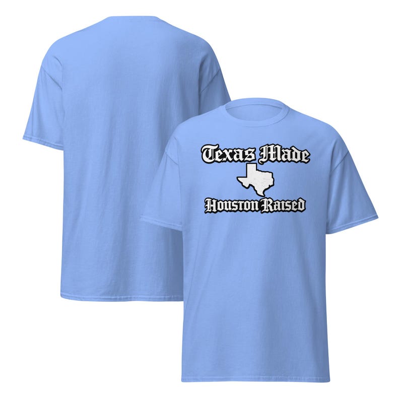 Texas Made Houston Raised T-Shirt from CobornCustoms Etsy listing