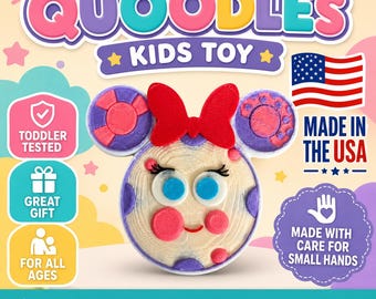 Quoodles Flicka Toodles Fan Art Barnleksak Musse Pigg Klubbhus Alla Åldrar Tillverkad i USA