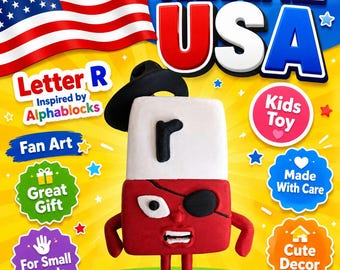 Alphablocks Alphabet Buchstaben Buchstabe R Fan Art Kinder Spielzeug Kleinkind Getestet USA Made