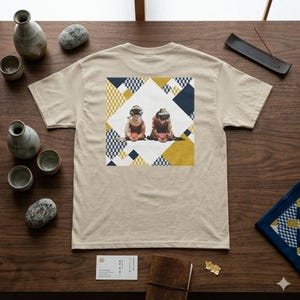 Kanji MAI Logo Tee | Maiko and Japanese Pattern Back Print