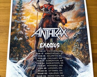 NEU! Megadeth Kanada Tour 2026 Poster